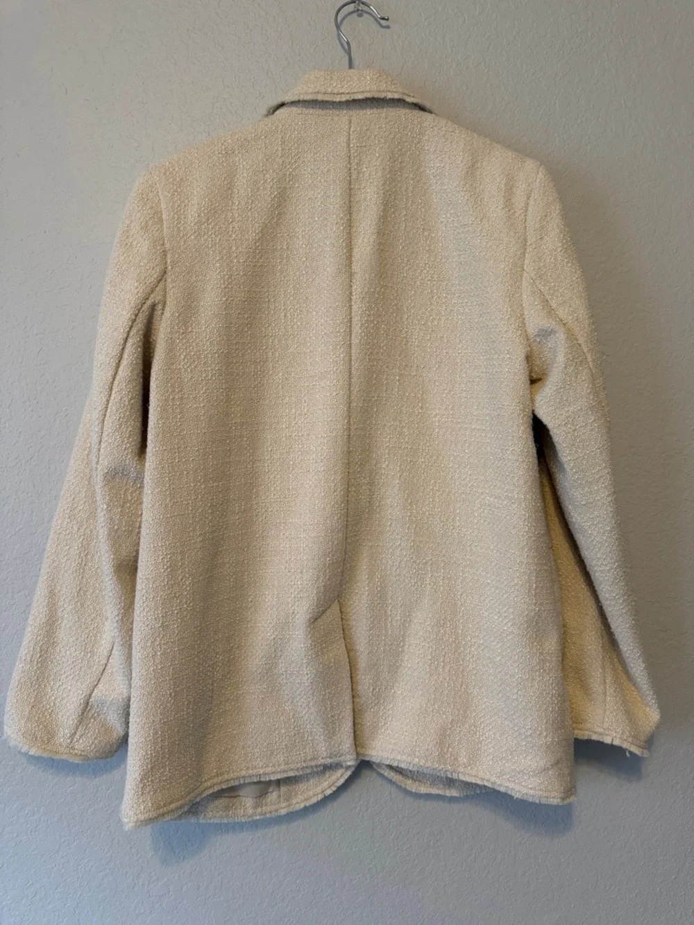 Future Collective x Jenny K Ivory Single-Button Textured Blazer - Picture 5 of 5